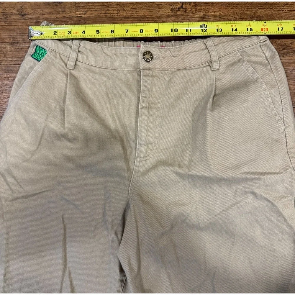 Empyre Beige Tori Y2K Baggy Skater Skateboarding Wide Leg Pants‎ Women's L 32x29 - Picture 7 of 10